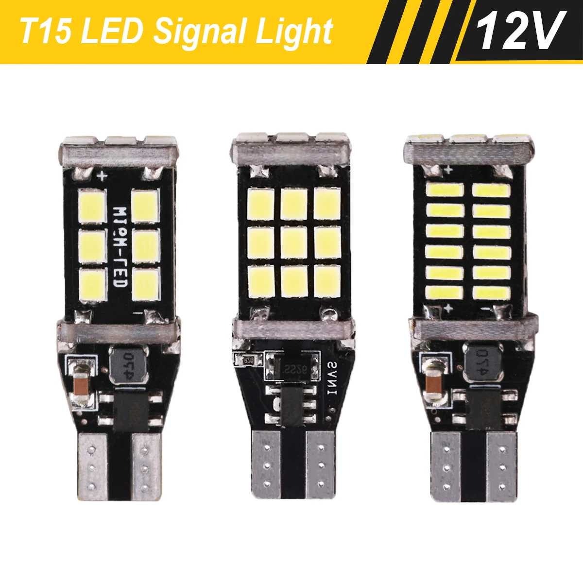 

2 шт., автомобисветильник светодиодные лампы T15 W16W 2835/4014 SMD