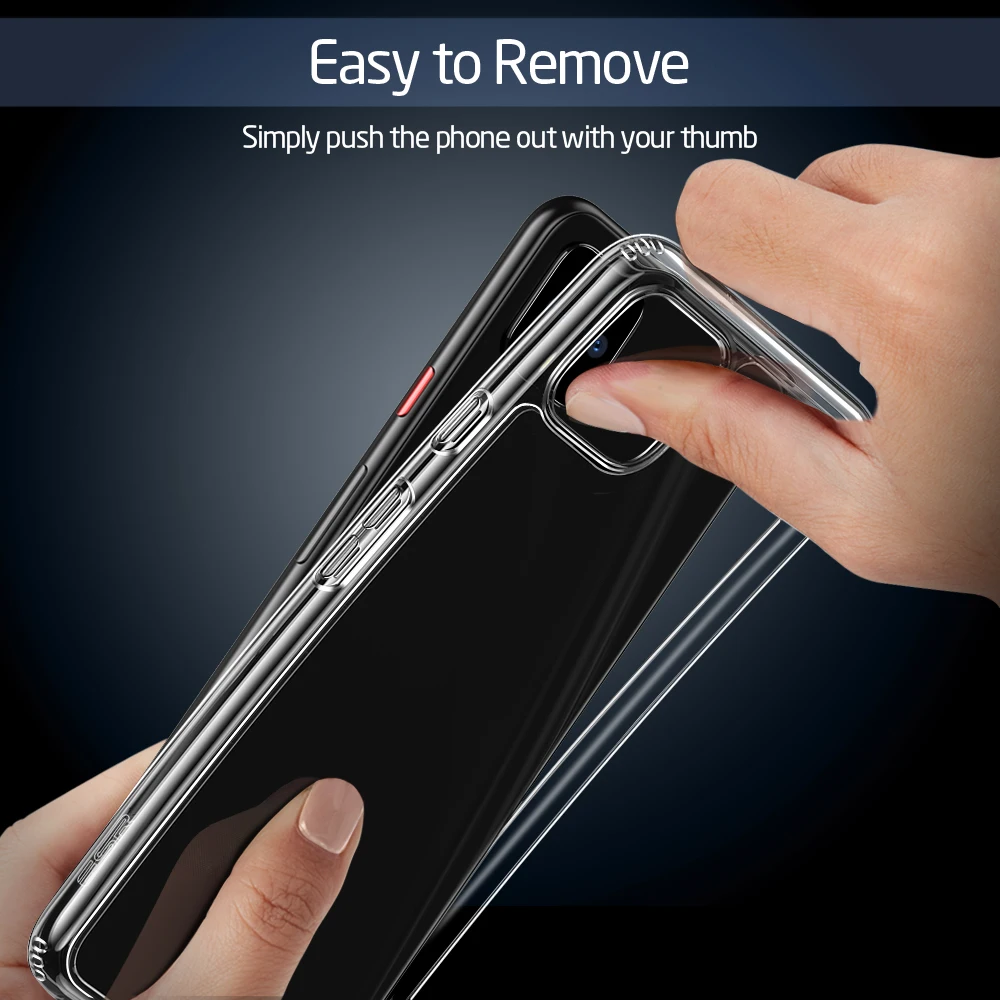 ESR чехол из закаленного стекла для Google Pixel 4 XL Mimic 9H бампер прозрачный противоударный чехол для Google Pixel4 4XL