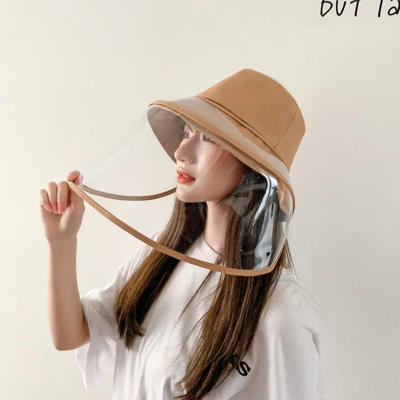 

2020 Summer outdoor Protection bucket Hat Prevent Droplet anti-fog saliva Cap Unisex Sun Hat For Men Women
