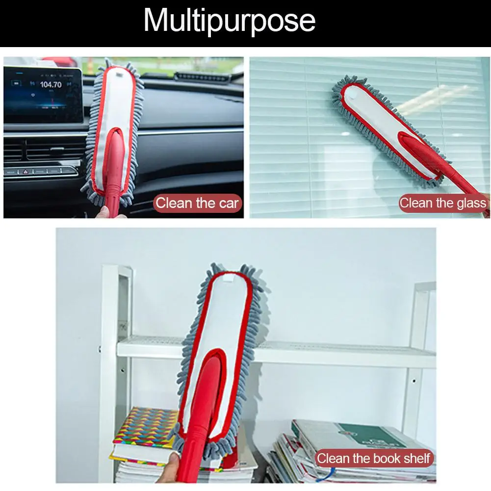 Автомобильная тряпка портативная мягкая микрофибра синель щетка для мытья