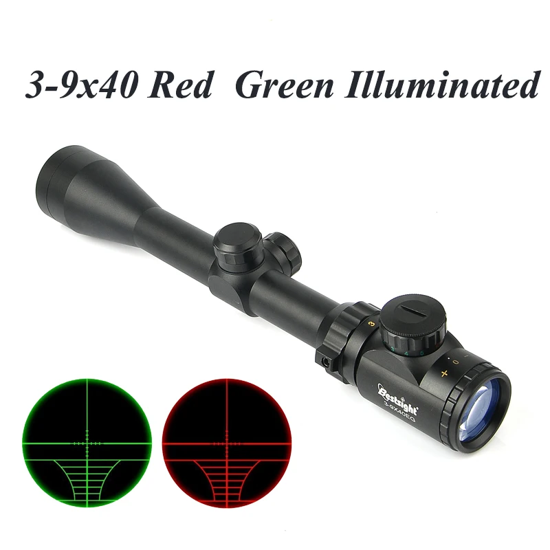 3-9X40 прицел тактический прицел охотничьи прицелы Luneta Para винтовка охотничья страйкбольная пневматическая ружья прицел