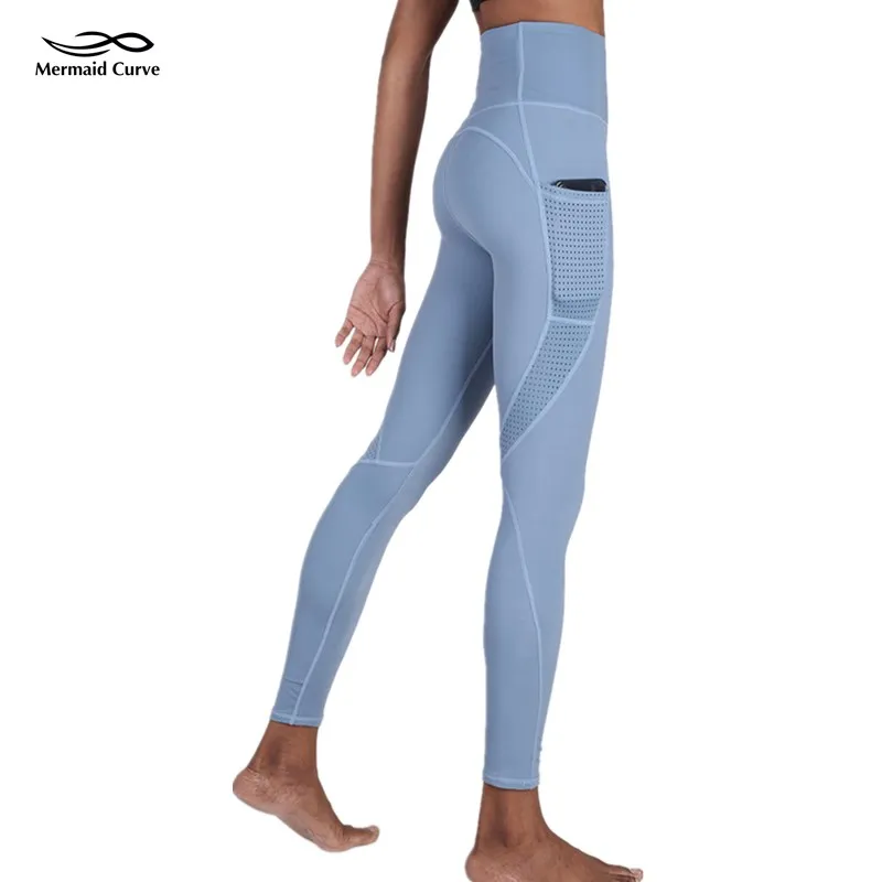 Спортивные Леггинсы русалки для фитнеса женские тонкие стильные уличные