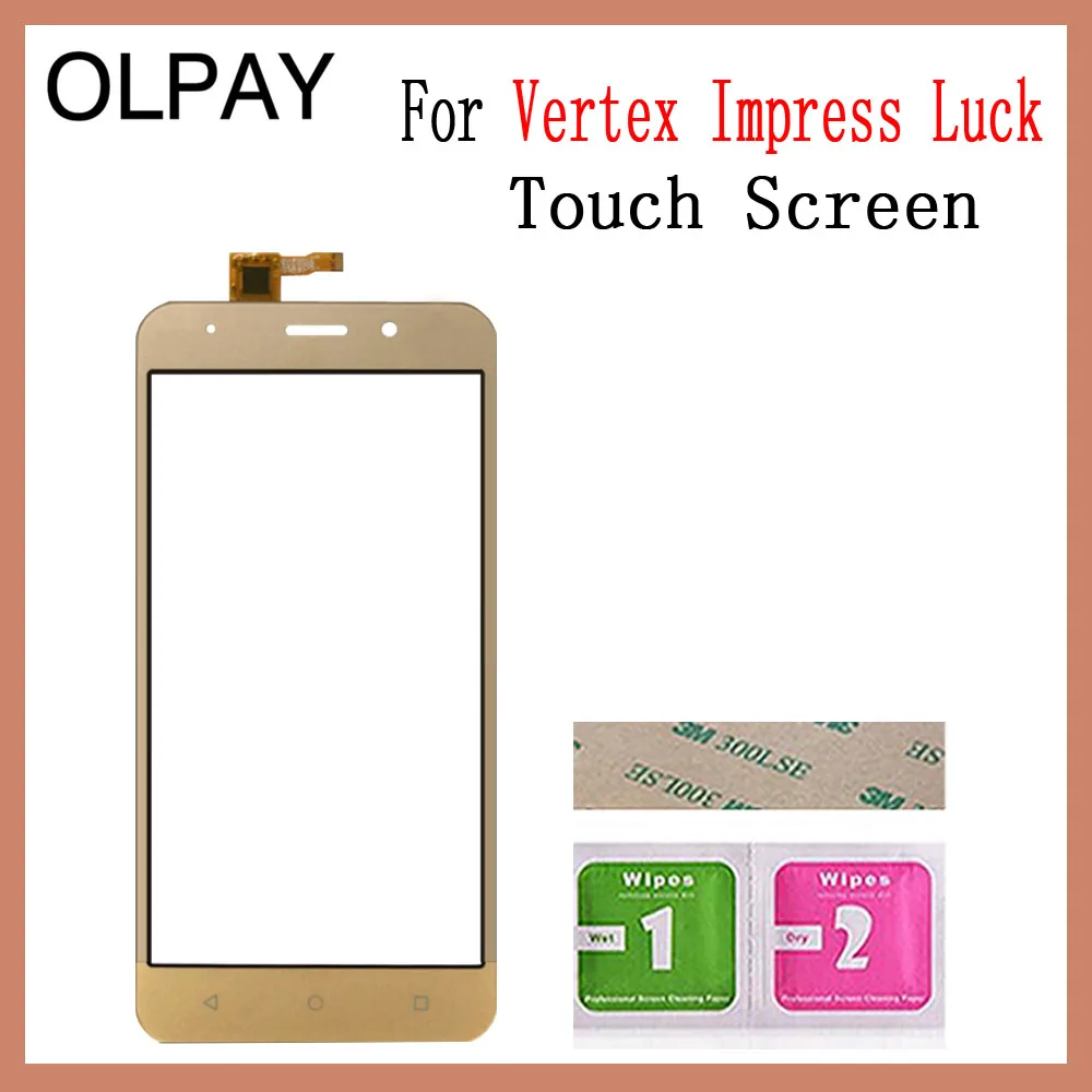 Стекло для сенсорного экрана мобильного телефона 5,0 ''дюйма для Vertex impress Luck, сенсорная панель дигитайзера, переднее стекло, датчик объектива