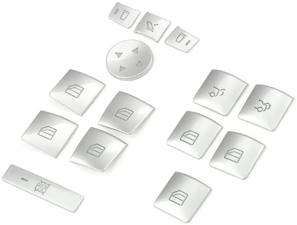 14 шт. Автомобильная оконная стеклянная подъемная Кнопка накладка наклейка для