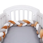 4 м кроватка для новорожденного бампер детская коса узел Колыбель Плетеный бампер для кроватки Тур De Lit Bebe Детская кроватка детская подушка с узлом