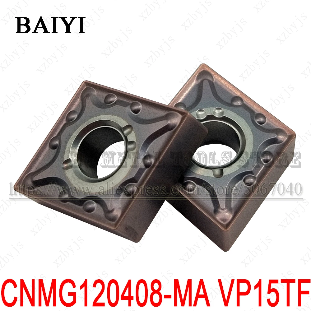 

10 шт. CNMG120404-MA VP15TF CNMG120404 мА высокого качества карбидные вставки внешний CNMG 120404 ЧПУ фреза поворотный инструмент