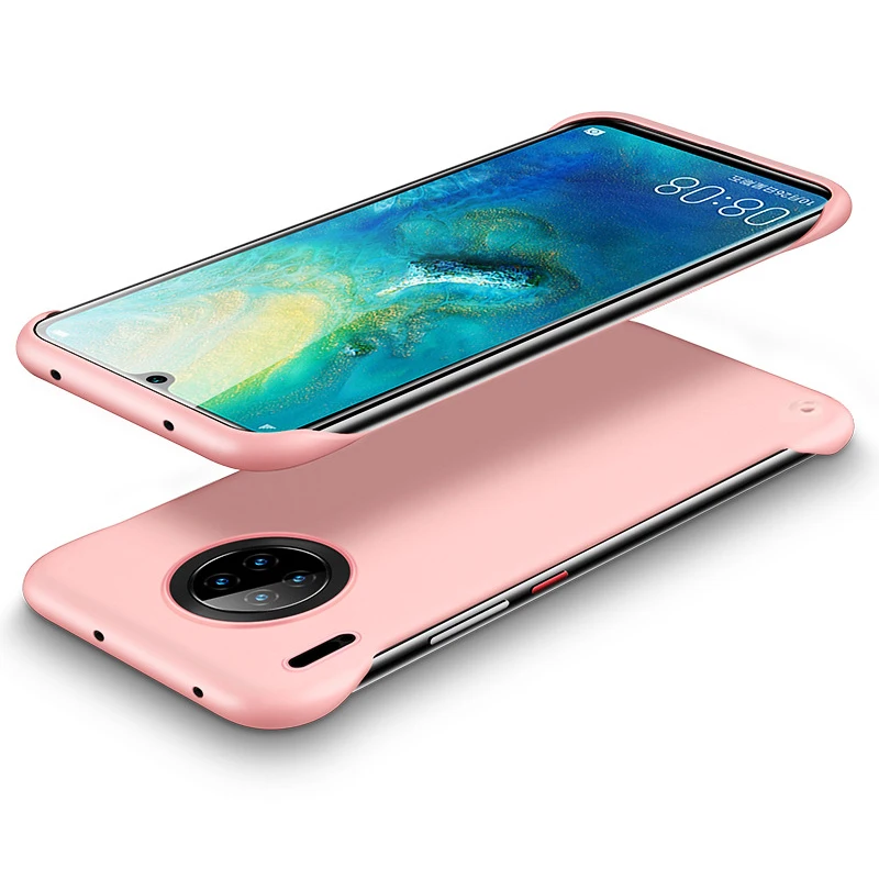 Жидкий Бескаркасный жесткий чехол для huawei mate 30 20 20X Pro Ультра тонкий жидкий PC P30 Lite