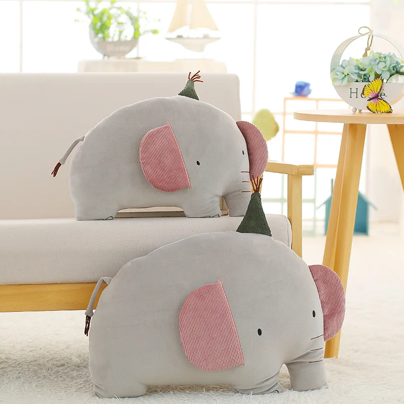 

50CM/80CM Sofa Soft Stuffed Animal Plush Toys Bear Fox Whale And Seabird Doll Pillow Large Bolster Home Decoration Gift for Kids