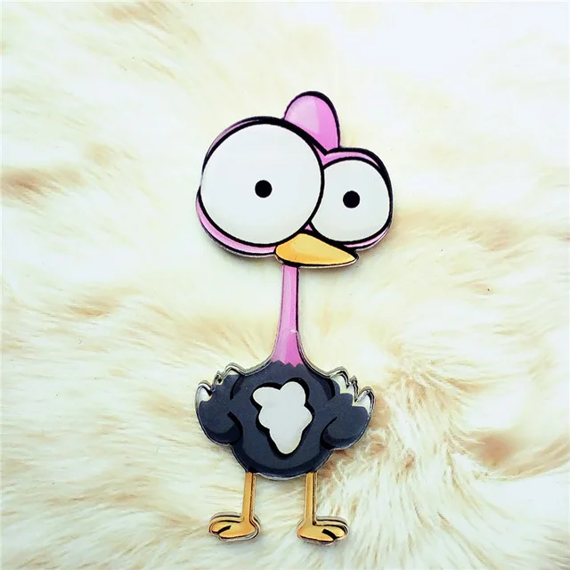 Акриловая брошь в виде животного Зебра крокодил слон жираф леопард на одежду