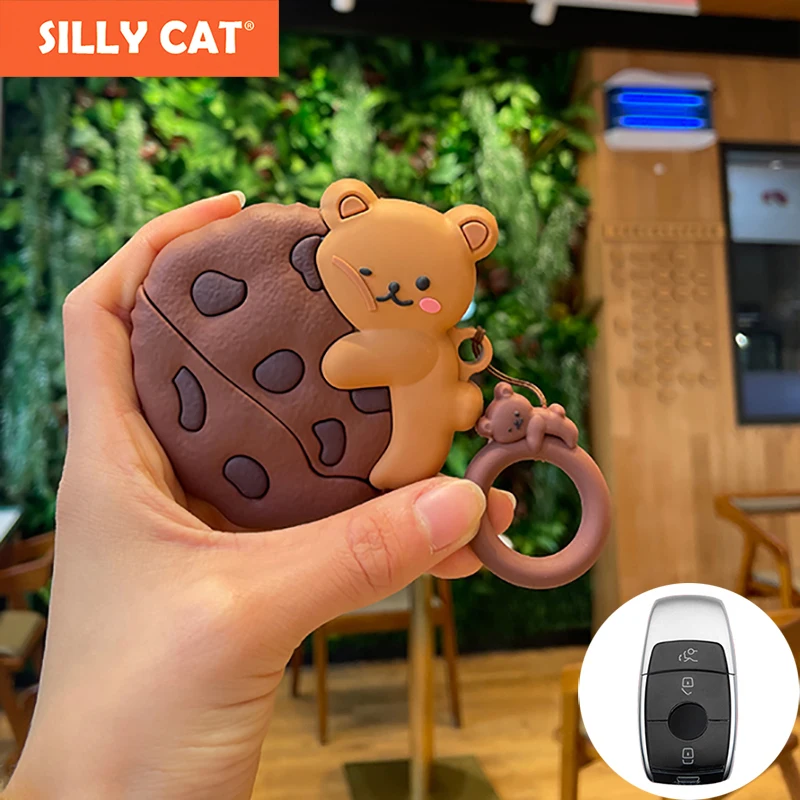 

Car Key Case Cover Fob Chain Suit For Mercedes Benz Key Fob Cover Case A B G S E C Class W205 W213 C217 W177 W247 C257 W167 W463