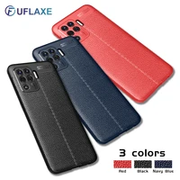 uflaxe soft silicone shockproof case for oppo a94 a93 a92 a91 a95 5g litchi texture ultra thin cover
