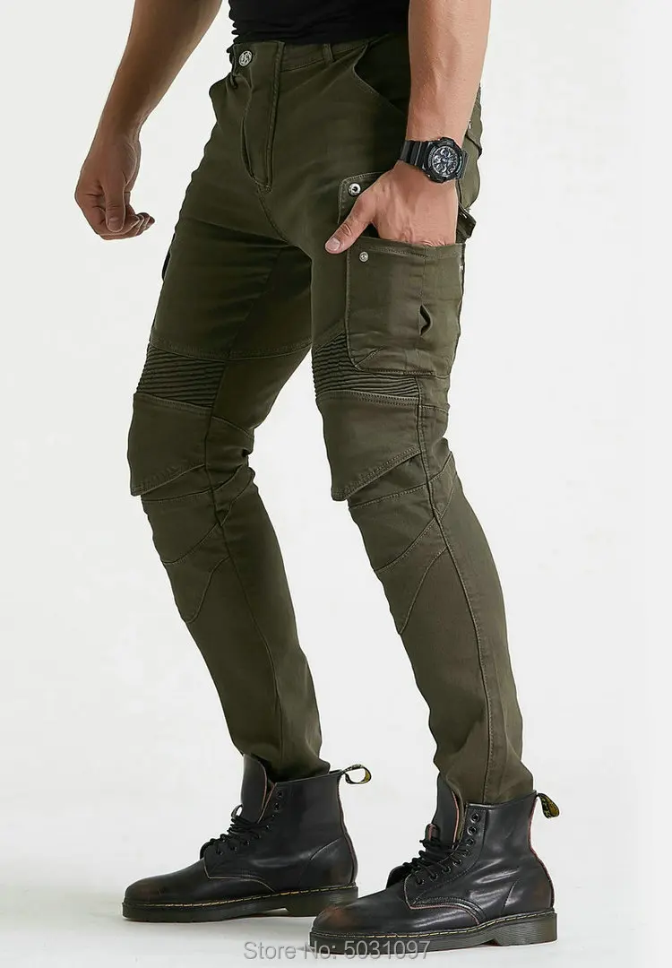 Loong Biker moto rcycle ridinJeans moto knight повседневные велосипедные брюки Кевлар износостойкие moto r брюки армейский зеленый