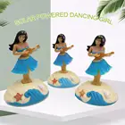 Новая мода на солнечных батареях в виде танцующей девочки с качающейся анимированные шапка с помпоном Танцующая игрушка автомобиля Декор детские игрушки подарок