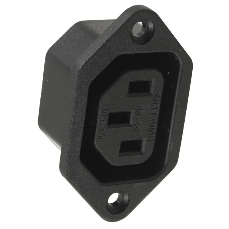 5 pcs black plastic IEC320 C13 AC 250V 10A panel mount plug and socket connectors 5*3*2.8cm | Обустройство дома