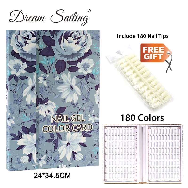 Цветная книжка с искусственными ногтями дисплей цветов фотография Таблица