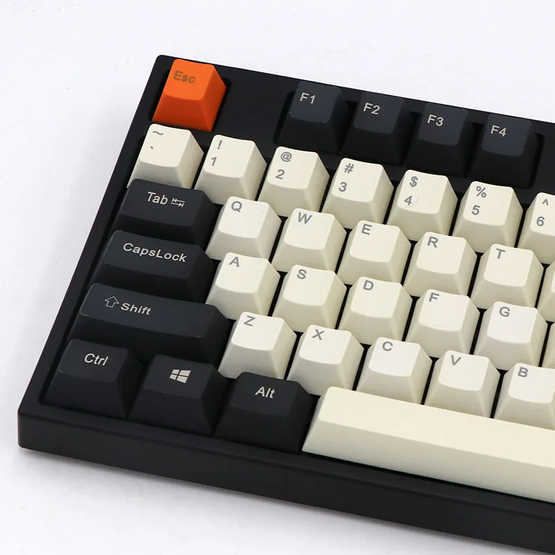 Keypro Carbon PBT keycap лазерная гравировка шрифтов 61/87/104/108 для проводной USB механической