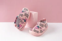 2021 cotton print newborn baby shoes boys girls soft rubber sole first walkers cute slip on prewalkers toddler kids crib shoes