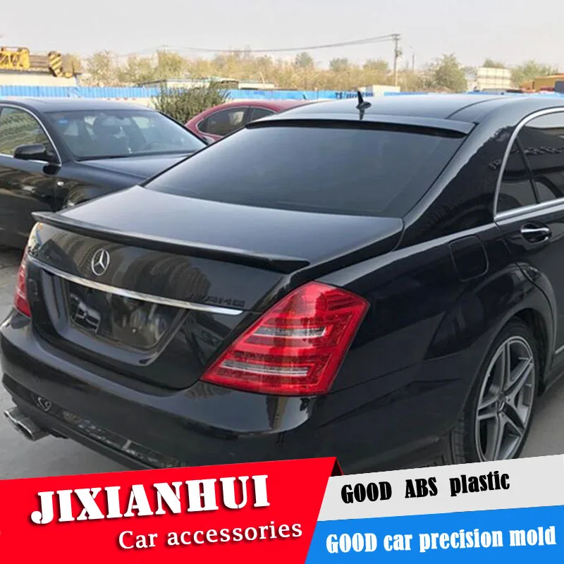 Спойлер для W221 2014 2017 Mercedes Benz S class S300 S350 спойлер из АБС пластика YV цветное заднее