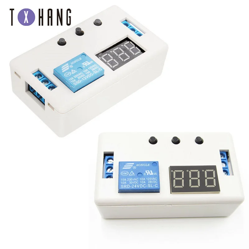 Плата релейного модуля с цифровым светодиодный ным дисплеем и временной