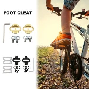 Bicycle Pedal Cleat Set Bike Cycle Premium Cleats Crank Brother Egg Beater Candy Acid Mallet Pedal Bike Shoes Cleats Locking