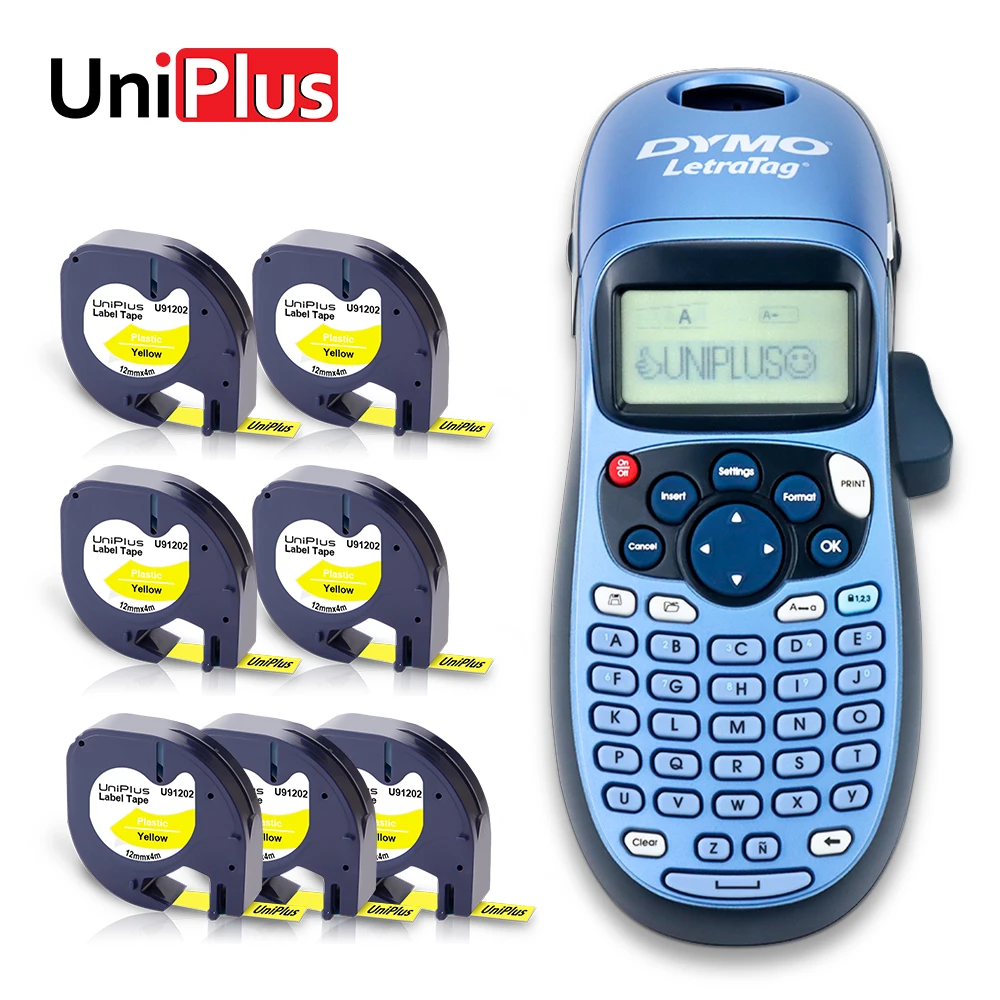 

7PK 91202 подходит для Dymo Letratag этикеточная лента со стандартным стандартом Dymo, портативный принтер LT100H, Этикетировочная машина, пишущая машинка