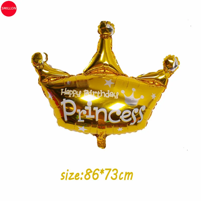 1 шт. большой розовый синий Гелиевый шар принцессы воздушные шары в виде короны
