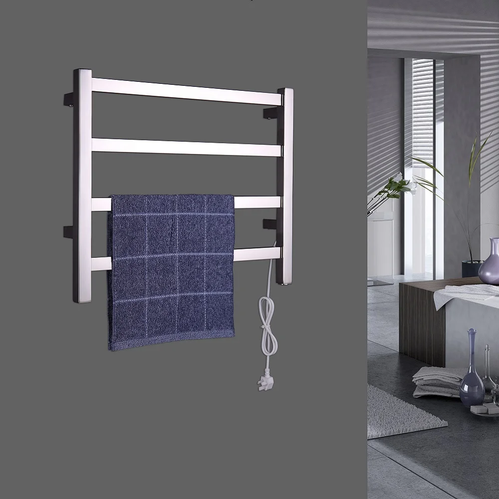 Популярный квадратный нагревательный держатель для полотенец из нержавеющей