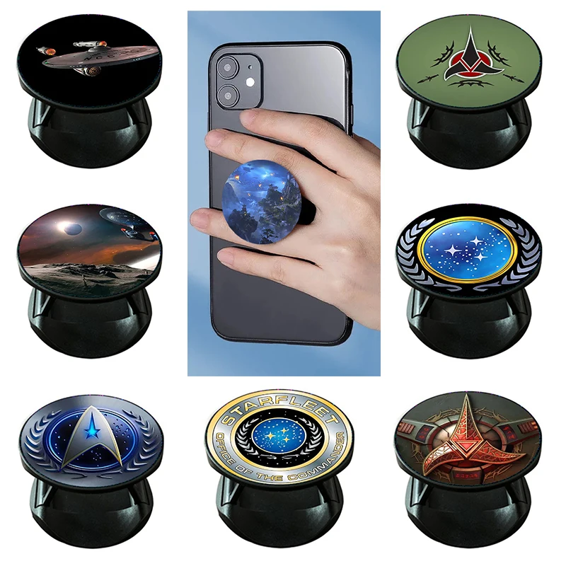 

Universal Expanding Phone Stand Finger Phone Holder bracket base finger Phone Grip Mobile Phone Star Trek Car Phone holder 그립톡