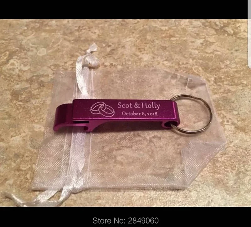 По индивидуальному заказу открывашка с гравировкой свадебные подарки 105 шт./лот