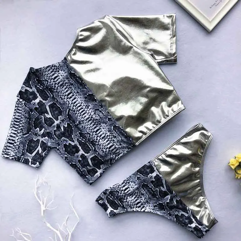 Женский купальник Леопардовый в стиле пэчворк женские купальники из двух