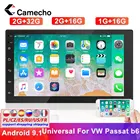 Camecho Android 8,1 Bluetooth автомобильное радио 7 ''2 Din зеркальное соединение wifi gps MP5 мультимедийный плеер FM автомобильная стерео задняя камера Авторадио