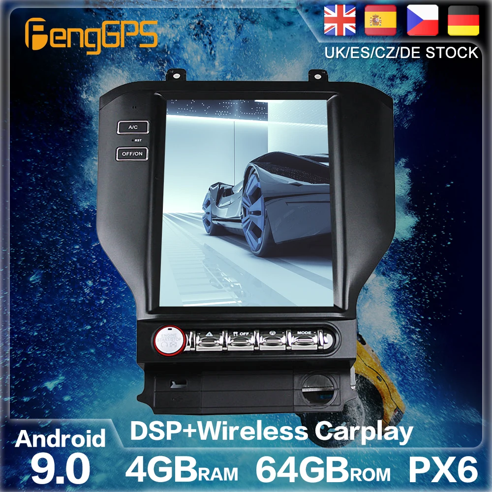 Купи For Ford Mustang 2015 2016 2019 Android Radio Multimedia Recorder Car Stereo Autoradio Player GPS Navigation Head unit No DVD за 44,906 рублей в магазине AliExpress