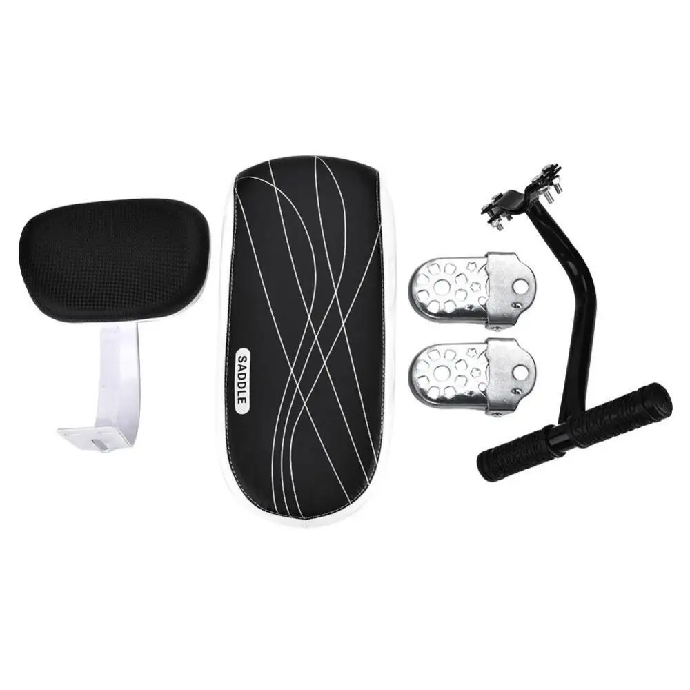 

Bicycle Bike Rear Seat Cushion Rack Armrest Footrest Set Child Safety Back Seat