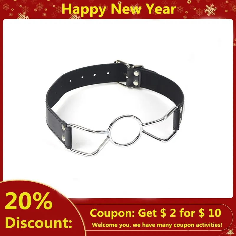 Уплотнительное кольцо со стальными вставками для рта бондаж флирт фетиш секс