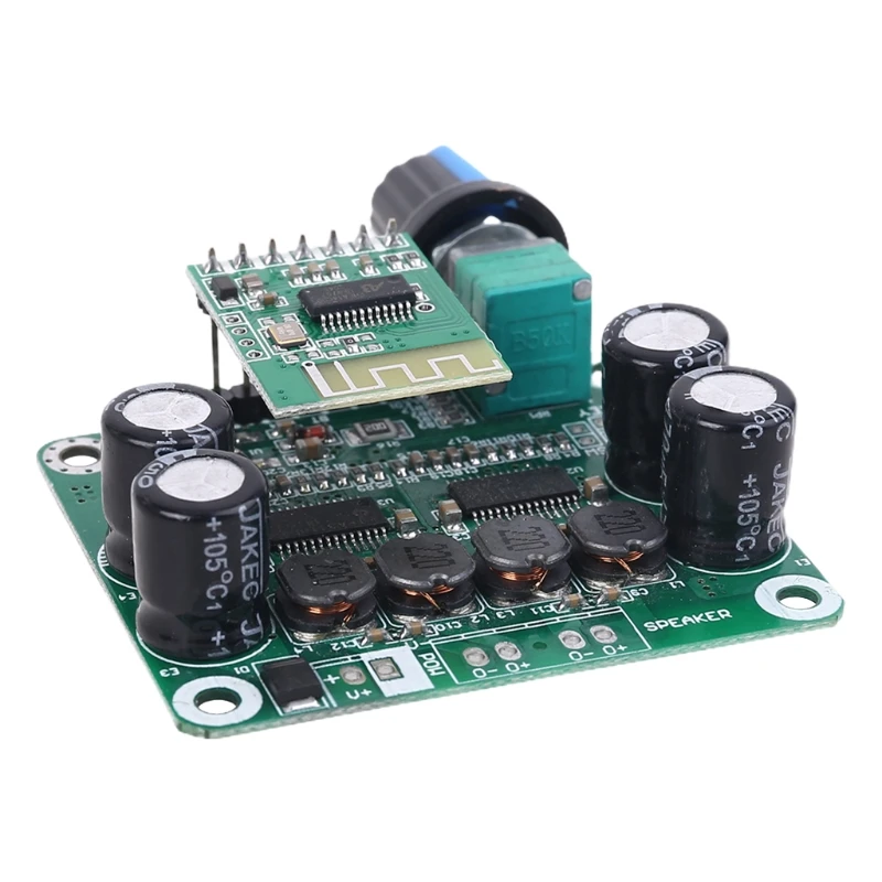 

2021 New Mini Digital Power Amplifier Board 30W Stereo Class D Power Amplifier Module Bluetooth 4.2 Power Amplifier Board