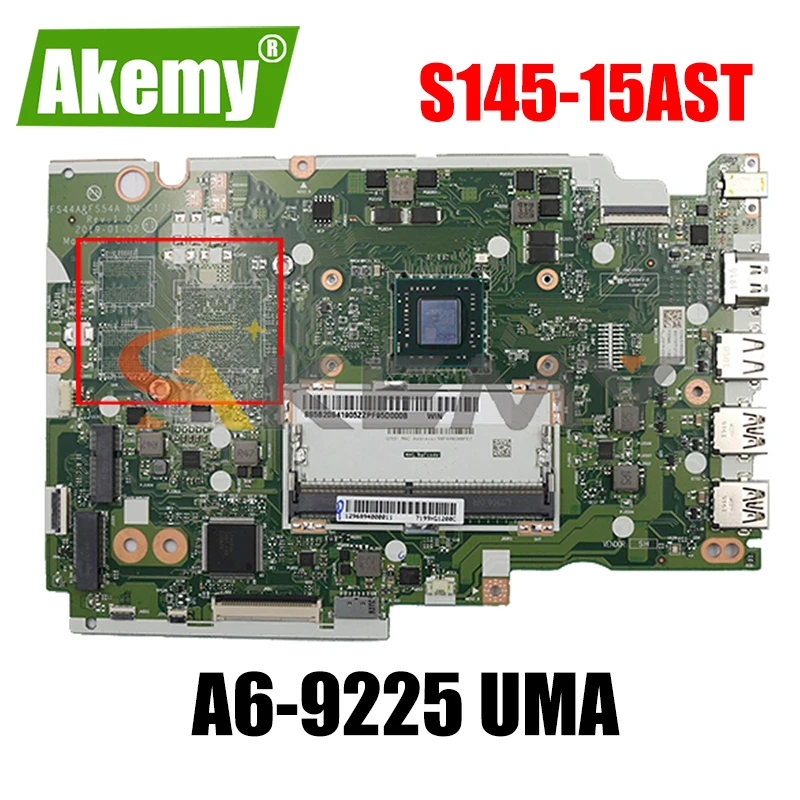 

Материнская плата для ноутбука Lenovo IdeaPad S145-15AST NM-C171, материнская плата CPU A6-9225 UMA FUR 5B20S41905 100%, материнская плата протестирована