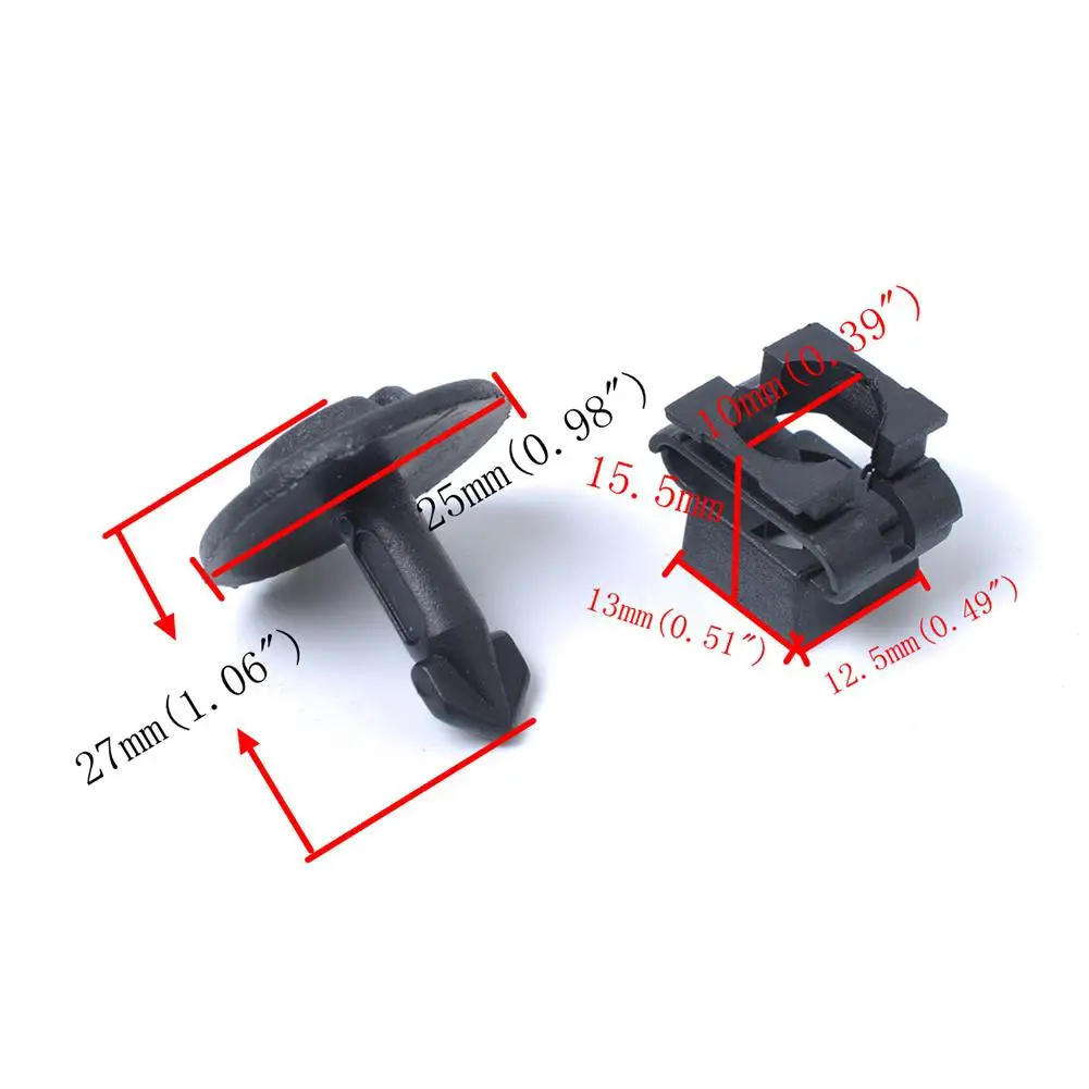 10 шт./компл. защита нижней части крышки двигателя крепежные зажимы комплект