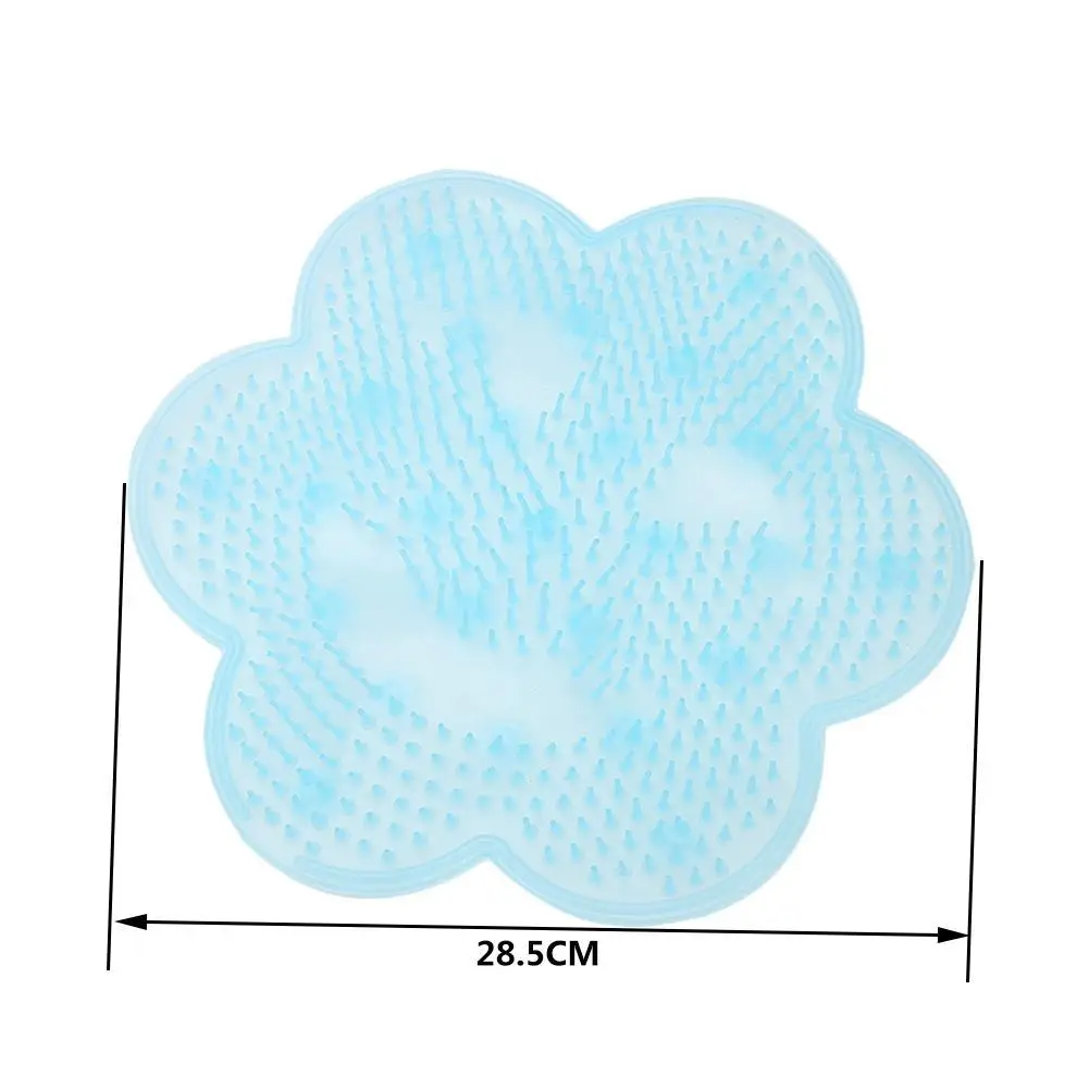 

Silicone Bathroom Non-slip Mat Massage Cushion Lazy Bathing Artifact Back Rubbing Massage Cushion