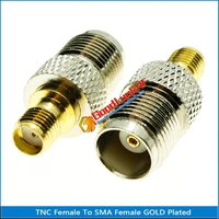 1x tnc to sma connector coax socket tnc female jack to sma female plug tnc sma gold plated brass straight coaxial rf adapters