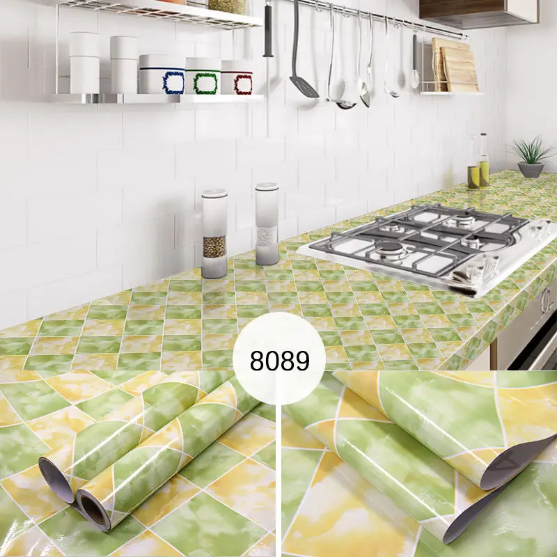 

DIY Self-Adhesive Home Decorative Sticky Paper Decals Lattice Grid For Kitchen Cabinets Waterproof Bathroom Floor Decor Films