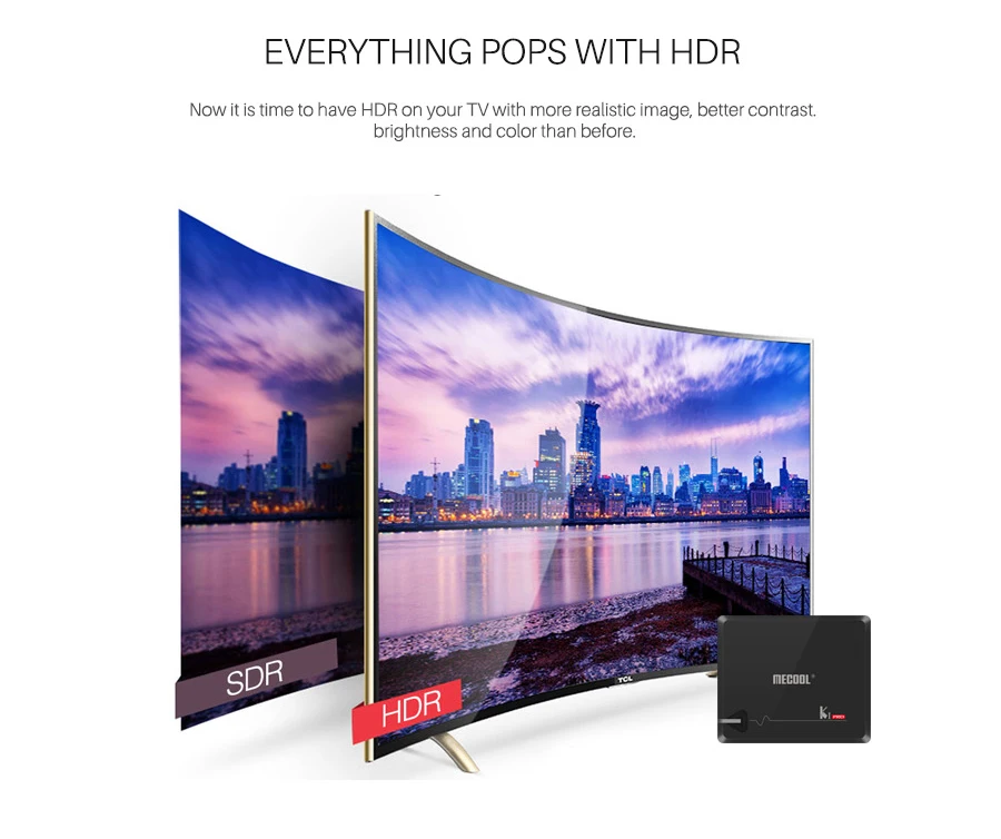 MECOOL KI PRO DVB-S2 DVB-T2 DVB-C декодер Кода Android 7 1 ТВ коробка 3 Гб оперативной памяти 16