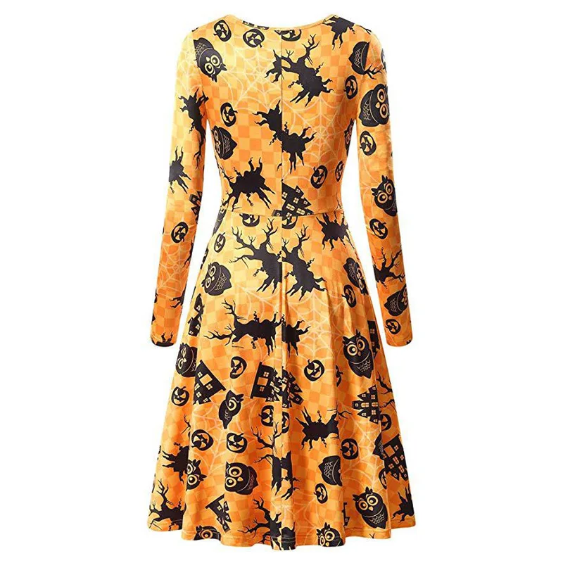 2019 Быстрая отправка девушка Для женщин с длинным рукавом тыквы Череп для