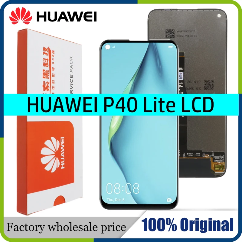 Сменный Оригинальный дисплей 6 4 дюйма с рамкой для Huawei P40 Lite сенсорный ЖК экран