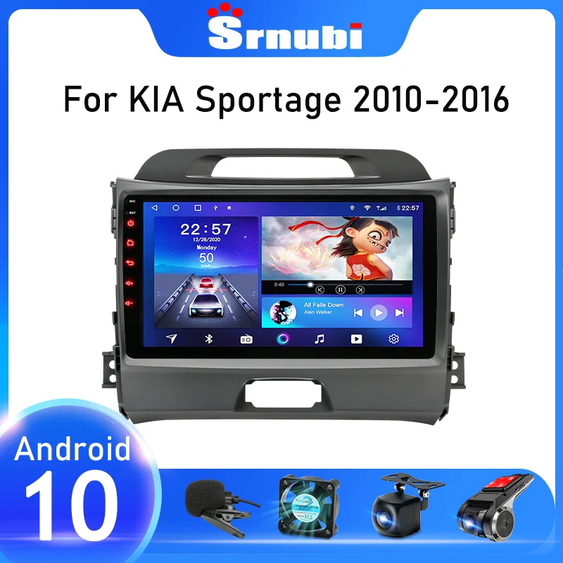 $85.22 Srnubi Android 10 2 din Car Radio Multimedia RDS DSP IPS Video Player For KIA Sportage3 2010-2016 GPS Navigation Autoradio DVD
