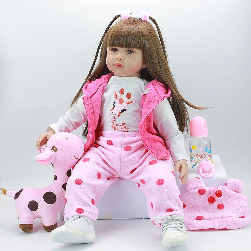 Детские волосы 60 см реалистичные детские с лучшими подарками на день рождения