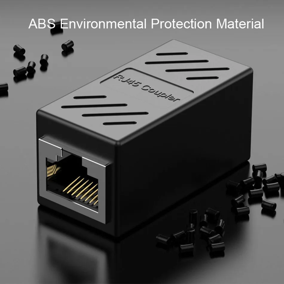 Сетевой соединитель RJ45 Cat7/6/5e Ethernet адаптер 8P 8C кабельный удлинитель для LAN