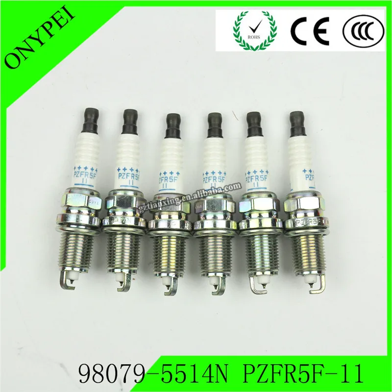 6 шт. 98079-5514N PZFR5F-11 иридиевая Свеча зажигания для Honda Odyssey Pilot Acura CL 980795514N PZFR5F11 98079 5514N