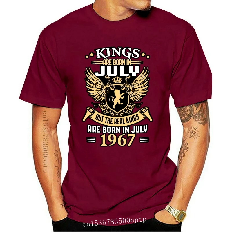 

Новинка 1967, футболка на день рождения с надписью «New Kings Legends», необычная Классическая футболка с круглым вырезом, модель S на весну