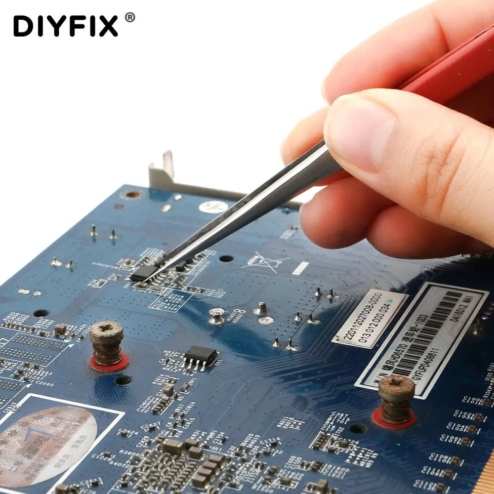 DIYFIX ультраточный Прямой пинцет 1 шт. антимагнитный электропинцет для мобильный