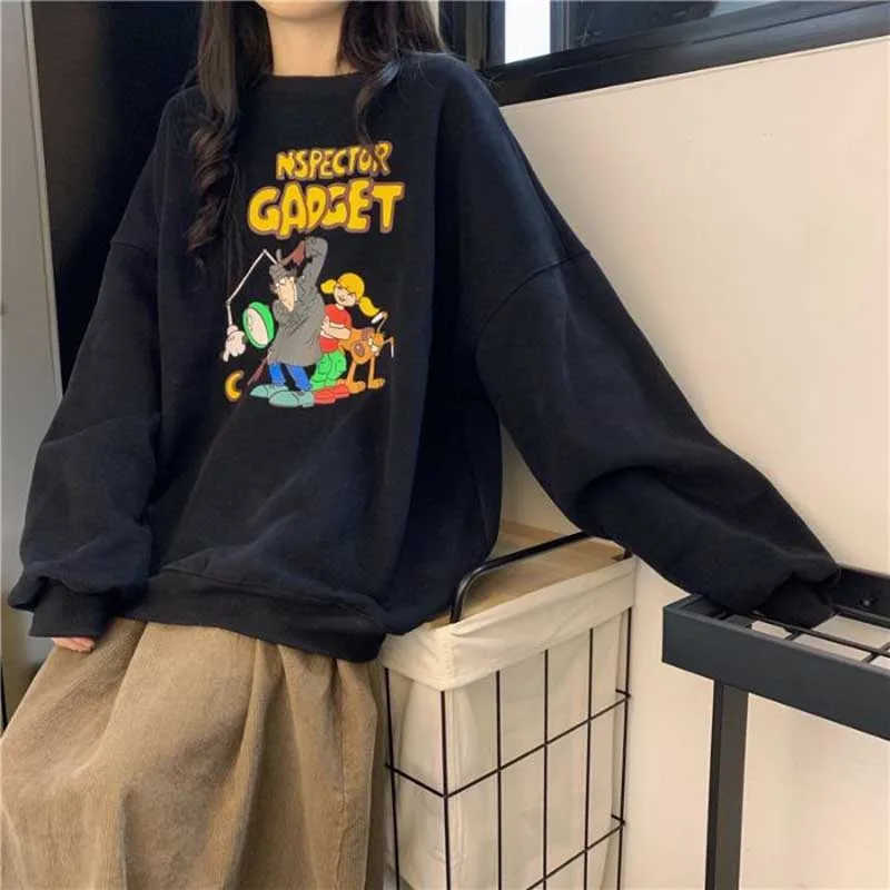 Толстовка NiceMix мужская с капюшоном корейский пуловер круглым вырезом свободная